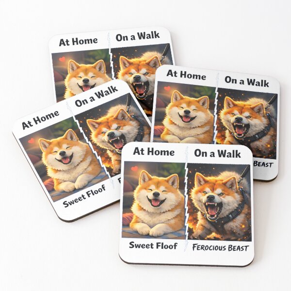 Item preview, Sweet Floof at Home Turns Ferocious on Walk designed and sold by Sn1ver.