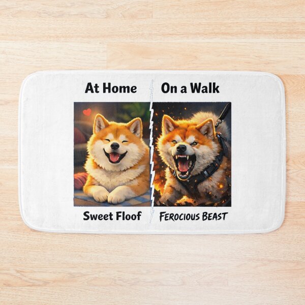 Item preview, Sweet Floof at Home Turns Ferocious on Walk designed and sold by Sn1ver.