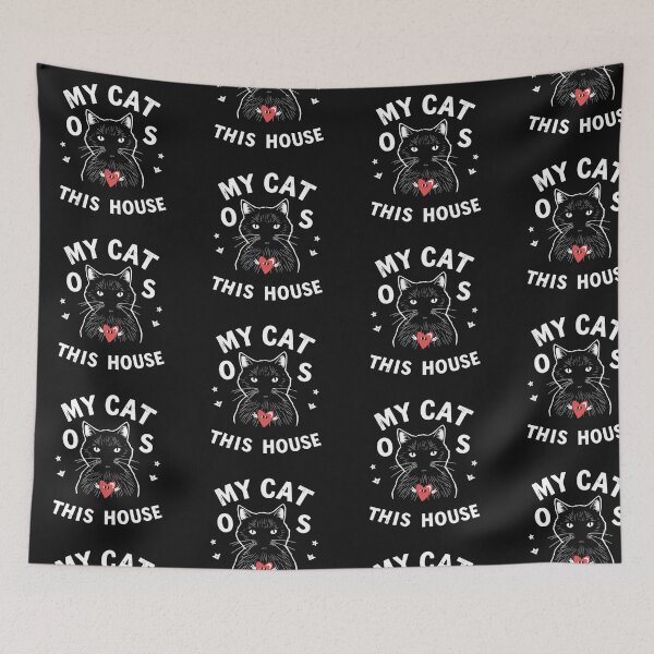 Item preview, My Cat Rules This House Funny Cat Lover Tee designed and sold by artlife4.