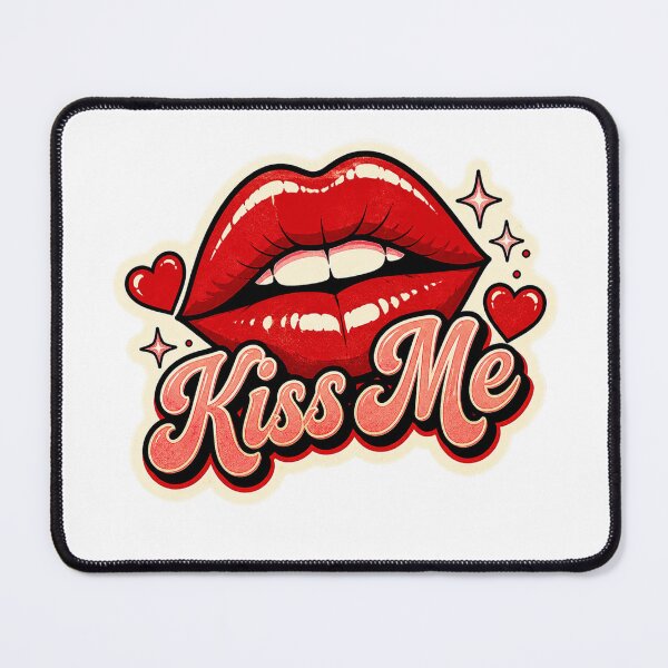 Item preview,  Kiss Me Retro Sticker - Vintage Pop Art Red Lips designed and sold by Euphoric Girls Store.
