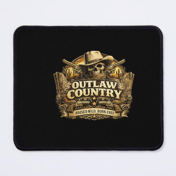 Item preview, Outlaw Country Raised Wild Born Free Vintage Western Skull Cowboy Shirt designed and sold by Artbysarmina.