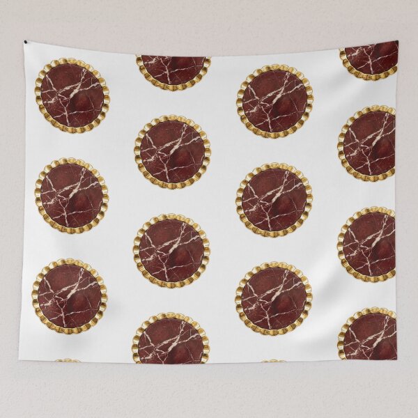 Item preview, Scalloped Red Marble Coaster designed and sold by Peter Veselinović.