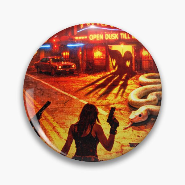 Item preview, Desert Bar Neon Sign Snake Armed Heroes Horror Film Poster designed and sold by Cine8.