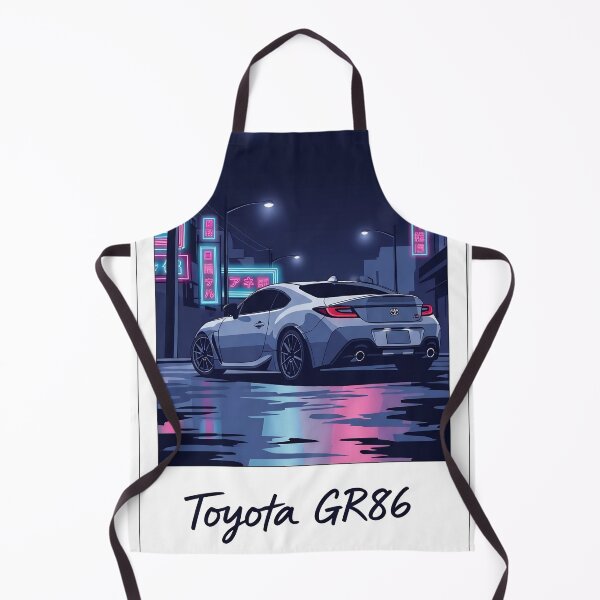 Item preview, Toyota GR86 JDM Neon Tokyo Night Rear View Polaroid Art designed and sold by Motorline44.