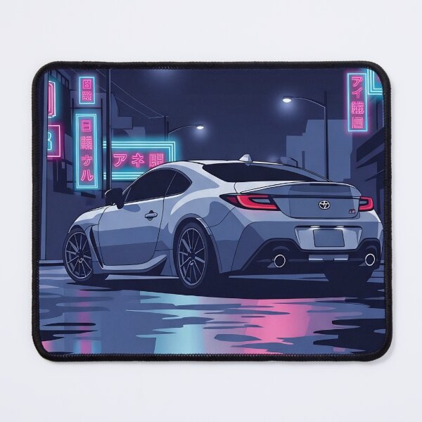 Item preview, Toyota GR86 JDM Neon Tokyo Night Rear View Polaroid Art designed and sold by Motorline44.