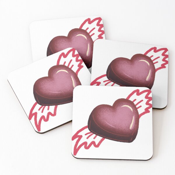 Item preview, Kawaii Chocolate Heart Cute Sweet Illustration designed and sold by Pryhozha.