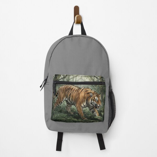 Item preview, Bengal Tiger in Jungle Watercolor - Wildlife Illustration designed and sold by RubisLeaf.