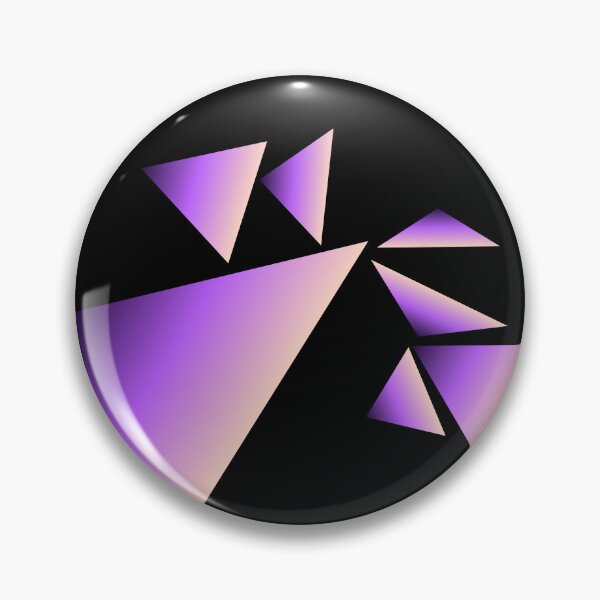 Item preview, Amethyst Purple Abstract Geometric Triangles designed and sold by Typomuse-studio.