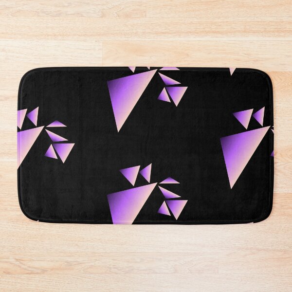 Item preview, Amethyst Purple Abstract Geometric Triangles designed and sold by Typomuse-studio.