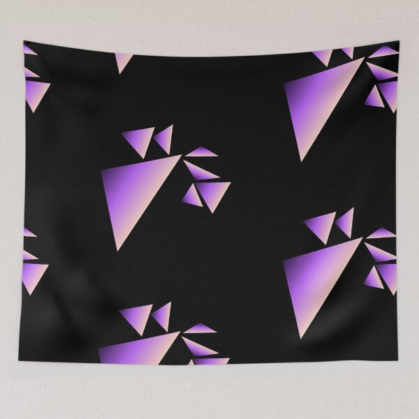 Item preview, Amethyst Purple Abstract Geometric Triangles designed and sold by Typomuse-studio.