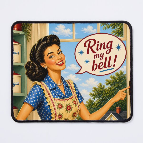 Item preview, You Can Ring My Bell – Retro Pin Up Phone Case | Funny Vintage 1950s Housewife Art designed and sold by P’s stuff.
