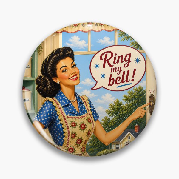 Item preview, You Can Ring My Bell – Retro Pin Up Phone Case | Funny Vintage 1950s Housewife Art designed and sold by P’s stuff.