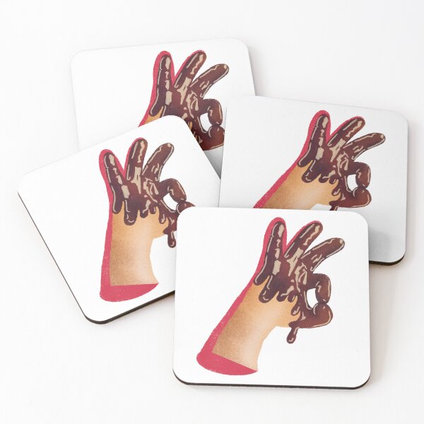 Item preview, Kawaii Chocolate Drip Hand Cute Aesthetic designed and sold by Pryhozha.