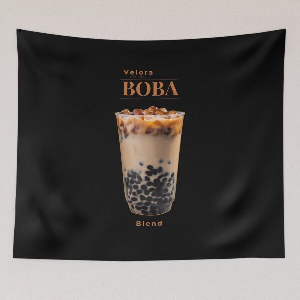 Item preview, Velora Boba Blend – Luxury Bubble Tea Aesthetic | Minimal Milk Tea Design designed and sold by QuirkyCloud Designs.