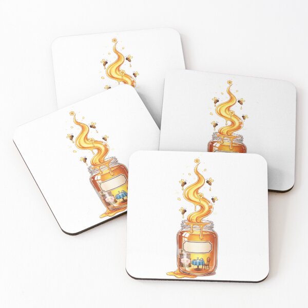 Item preview, Honey Jar Golden Flow Dining Scenehone designed and sold by AbanoubStore.