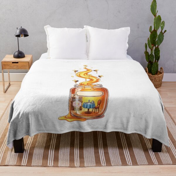 Artikelvorschau, Honigglas Golden Flow Essszene entworfen und verkauft von AbanoubStore.