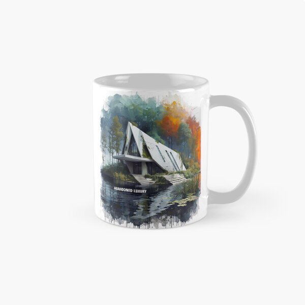 Item preview, ABANDONED LUXURY - Modern A-Frame Ruins Sketch designed and sold by Modern Nest Art.