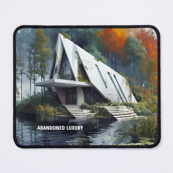 Item preview, ABANDONED LUXURY - Modern A-Frame Ruins Sketch designed and sold by Modern Nest Art.