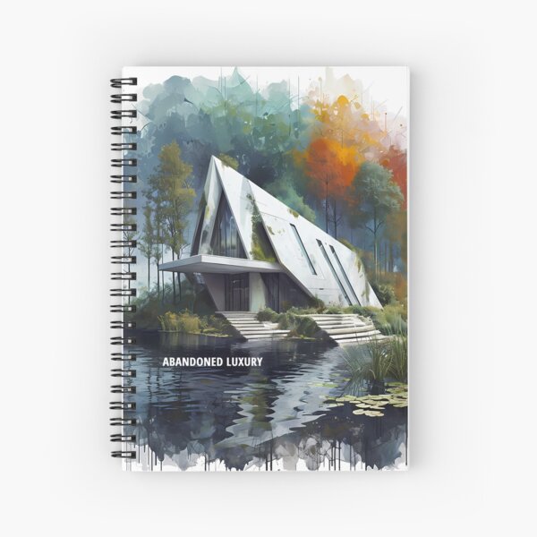 Artikelvorschau, ABANDONED LUXURY - Modern A-Frame Ruins Sketch entworfen und verkauft von Modern Nest Art.