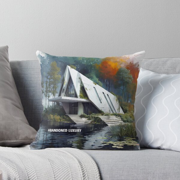 Artikelvorschau, ABANDONED LUXURY - Modern A-Frame Ruins Sketch entworfen und verkauft von Modern Nest Art.