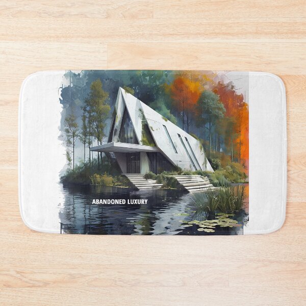 Item preview, ABANDONED LUXURY - Modern A-Frame Ruins Sketch designed and sold by Modern Nest Art.