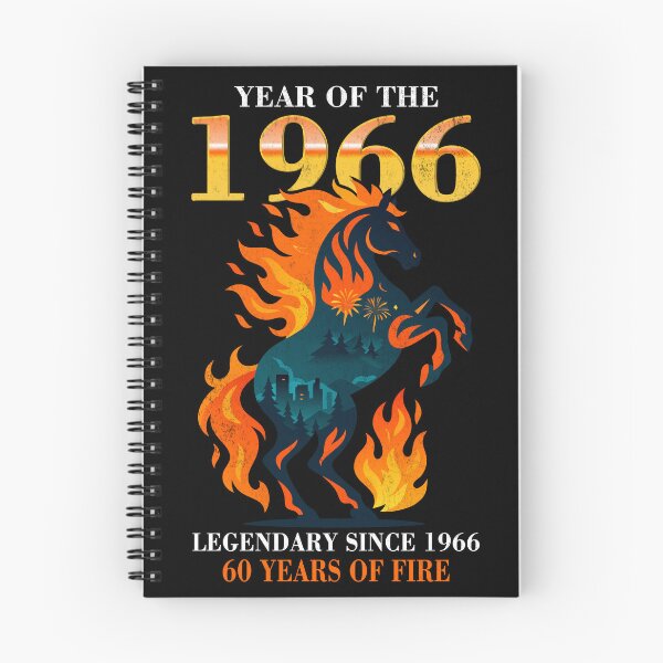 Item preview, Legendary 1966 Fire Horse 60th Birthday Vintage Retro Bday Gift  designed and sold by FernaRoje.