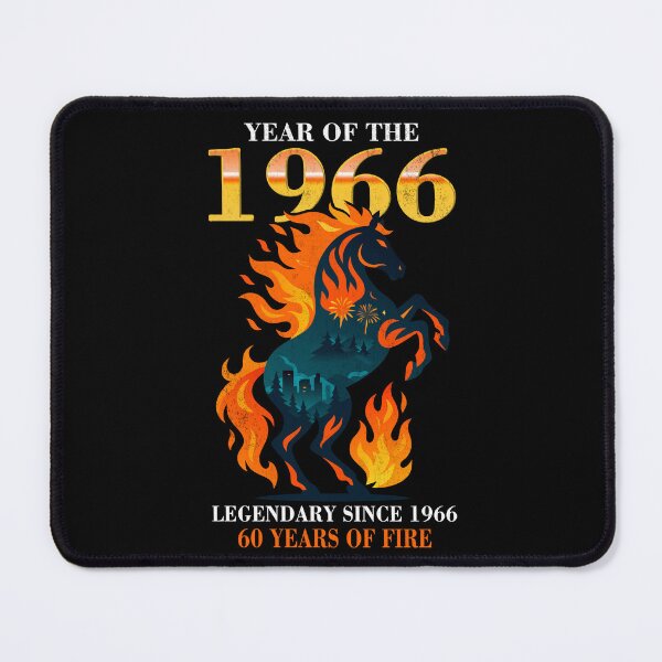 Item preview, Legendary 1966 Fire Horse 60th Birthday Vintage Retro Bday Gift designed and sold by FernaRoje.