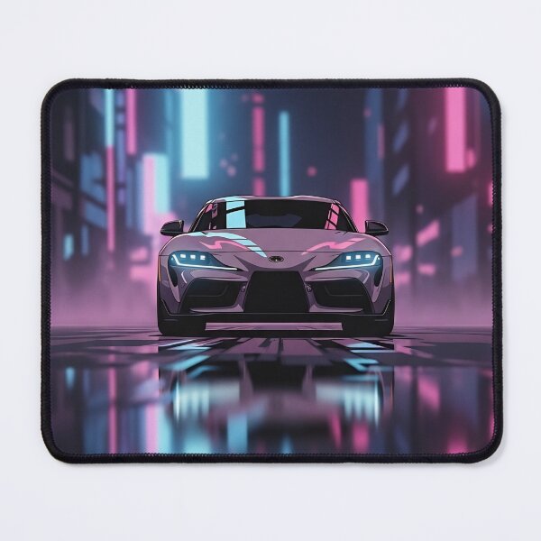 Item preview, Toyota Supra GR A90 Front View Neon Cyberpunk Polaroid Art designed and sold by Motorline44.