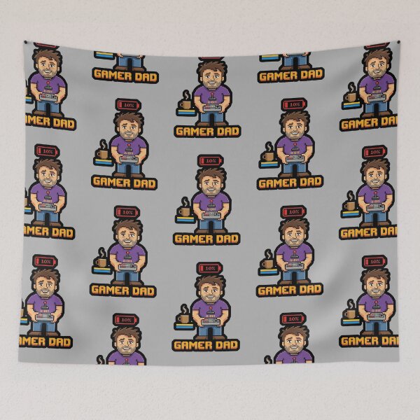 Item preview, Gamer Dad 8-Bit Pixel Art Low Battery Funny Gaming  designed and sold by GloriousIdiot.