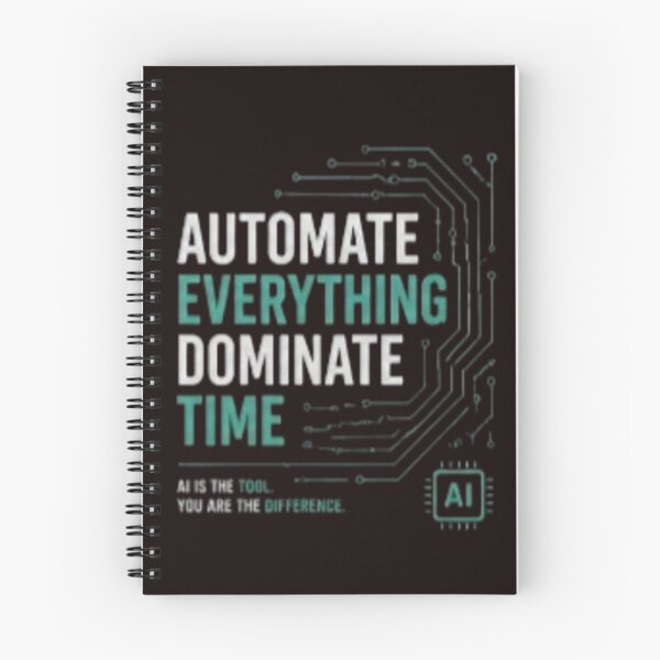 Item preview, Automate Everything,Dominate Time AI Motivation Shirt designed and sold by Mood Printz.