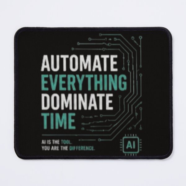 Item preview, Automate Everything,Dominate Time AI Motivation Shirt designed and sold by Mood Printz.