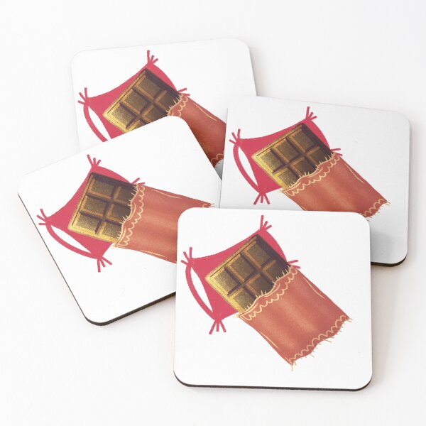 Item preview, Sleepy Chocolate Bar Cozy Cute Illustration designed and sold by Pryhozha.