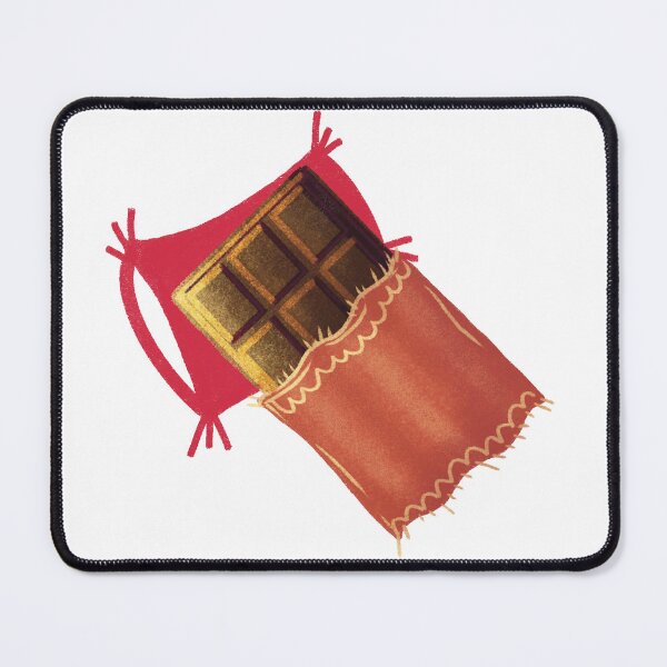 Item preview, Sleepy Chocolate Bar Cozy Cute Illustration designed and sold by Pryhozha.