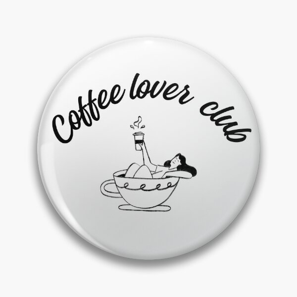 Item preview, Coffee Lover Club Illustration Art designed and sold by VibeoCanvasShop.
