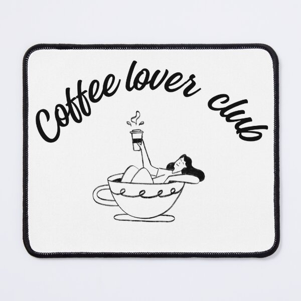Item preview, Coffee Lover Club Illustration Art designed and sold by VibeoCanvasShop.