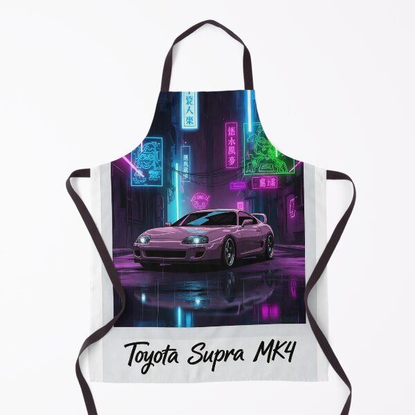 Item preview, Toyota Supra MK4 JDM Pink Neon Night Cityscape Polaroid Art designed and sold by Motorline44.