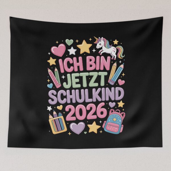 Item preview, Ich Bin Jetzt Schulkind 2026 Unicorn Back To School Einschulung Girl designed and sold by yoddel.