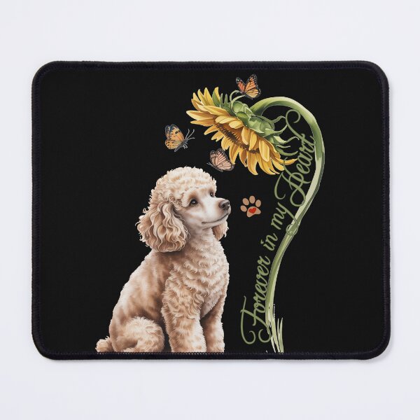 Item preview, Poodle Forever in My Heart Memorial Gift | Apricot Poodle Sunflower Butterfly Shirt | Poodle Mom Loss Gift | Poodle Lover designed and sold by tamdevo1.