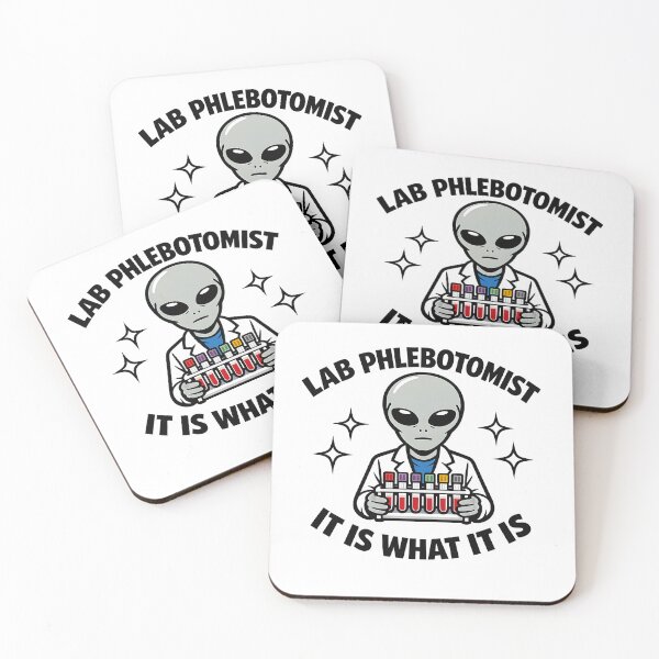 Item preview, Funny Alien Lab Phlebotomist Meme – Deadpan Medical Humor Sticker for Lab Week, National Phlebotomist Recognition Week Gift designed and sold by ClinicalHubs.
