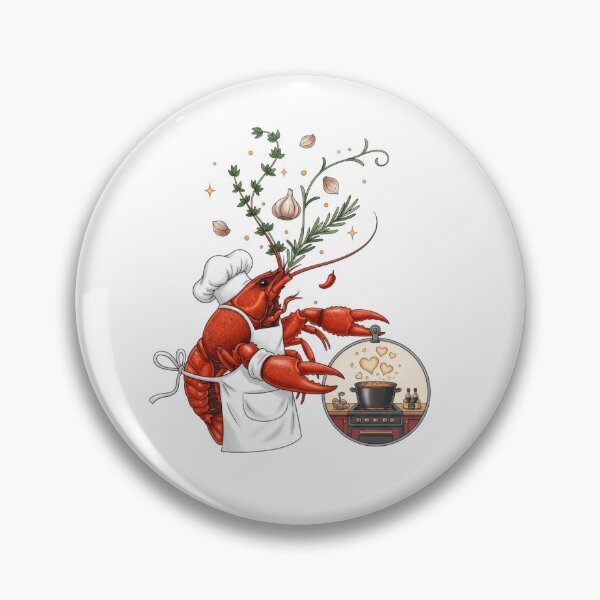 Item preview, Chef Lobster Cooking Heart Steam designed and sold by AbanoubStore.