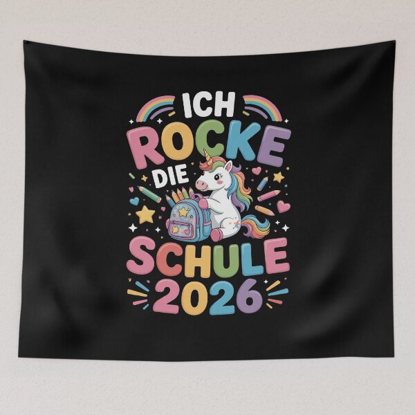 Item preview, Ich Rocke Die Schule 2026 Cute Unicorn Back To School Rainbow For School Star Kids designed and sold by yoddel.