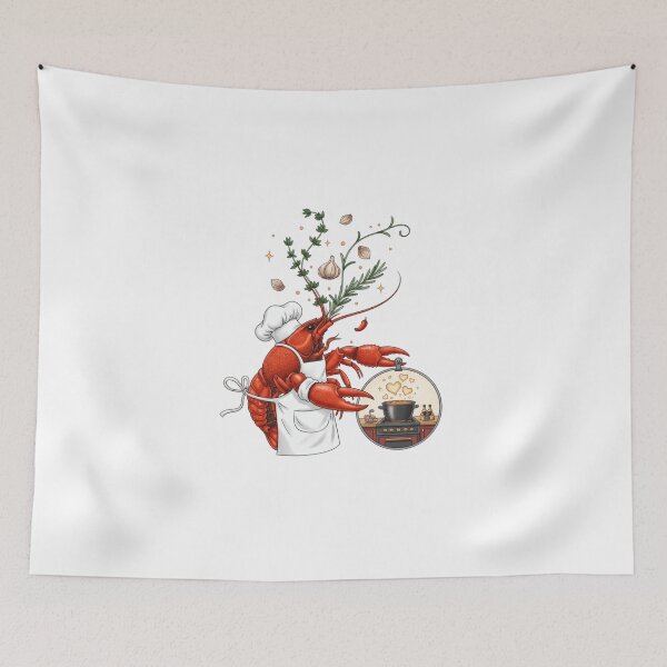 Item preview, Chef Lobster Cooking Heart Steam designed and sold by AbanoubStore.
