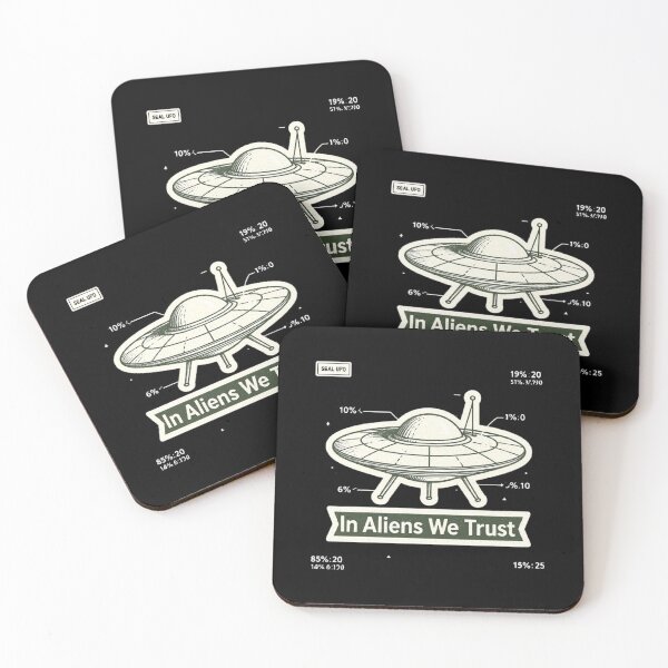 Item preview, RESIDENT ALIEN In Alien We Trust designed and sold by ALL ART .