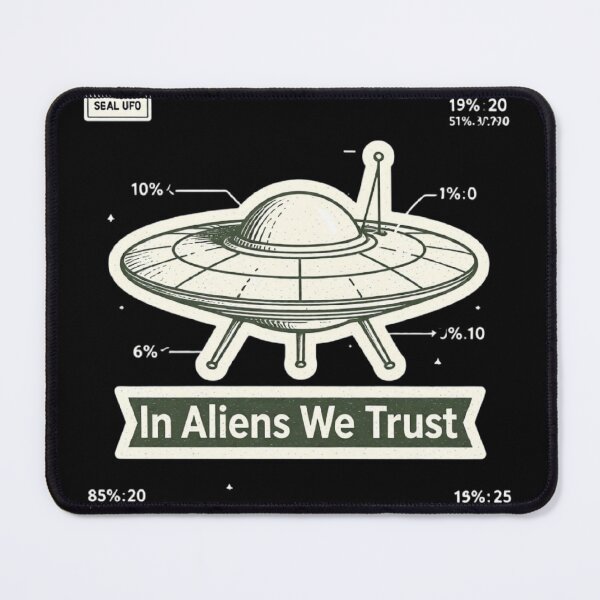 Item preview, RESIDENT ALIEN In Alien We Trust designed and sold by ALL ART .