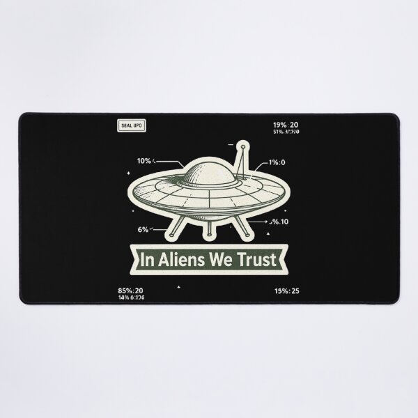 Item preview, RESIDENT ALIEN In Alien We Trust designed and sold by ALL ART .
