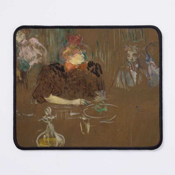 Item preview, At the Table of Monsieur and Madame Natanson by Henri de Toulouse-Lautrec Belle Époque Interior Poster designed and sold by artofuniverse.