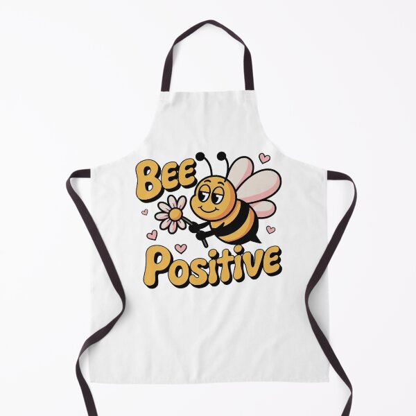 Item preview, Bee Positive Cute Cartoon Bee – Funny Motivational Quote Sticker Gift designed and sold by Cool-cat-art.