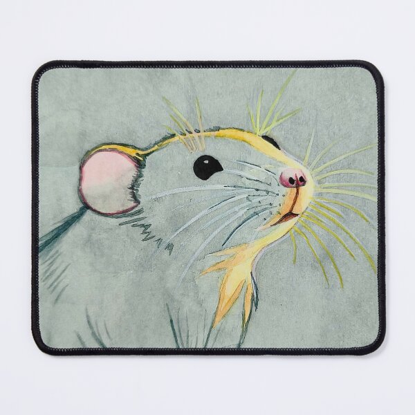 Item preview, Little mouse with light reflection – handmade in watercolor. designed and sold by Greitas.