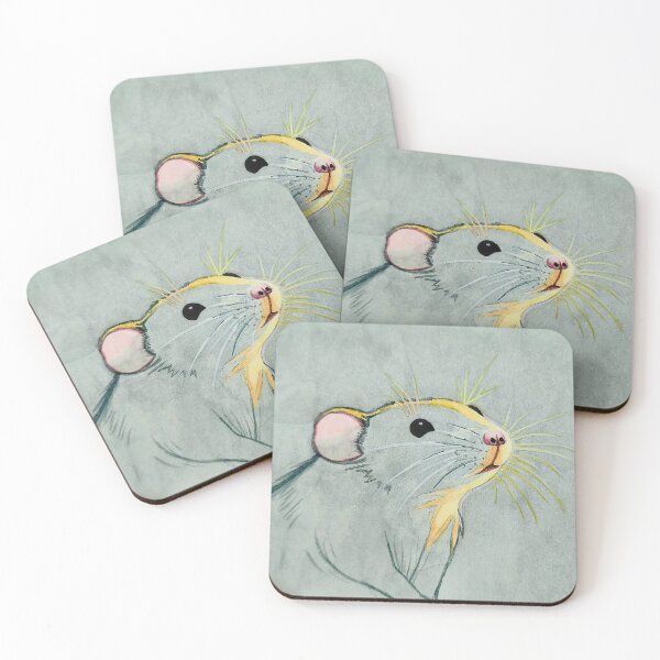 Item preview, Little mouse with light reflection – handmade in watercolor. designed and sold by Greitas.