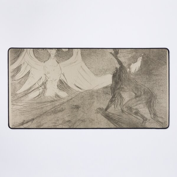 Item preview, Au Pied du Sinaï by Henri de Toulouse-Lautrec Symbolist Myth Fine Art Print designed and sold by artofuniverse.